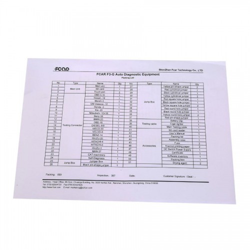 Fcar F3-G (F3-W + F3-D) For Gasoline cars and Heavy Duty Trucks