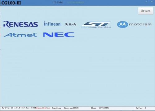 V5.1.3.0 CG100 PROG III Airbag Restore Devices including All Function of Renesas SRS and XC236x FLASH