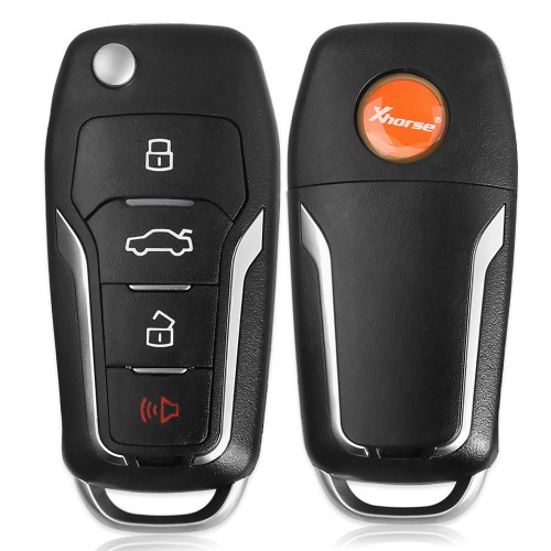 Hot Xhorse X013 Series Universal Remote Key Fob 4 Button Ford Type (WIRE REMOTE Key) 5pcs/lot