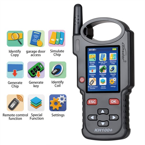 LONSDOR KH100+ Remote Smart Key Programmer KH100 Update Version with 4Pcs Remotes & Smart Key