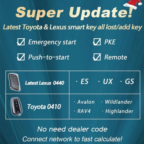 Lonsdor Toyota AKL Online Calculation 1 Year Activation Support Latest Toyota & Lexus All Key Lost and Add Key K518S K518ISE & KH100 KH100+