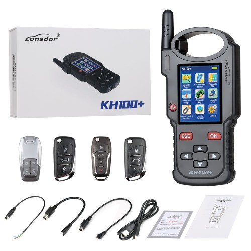 LONSDOR KH100+ Remote Smart Key Programmer KH100 Update Version with 4Pcs Remotes & Smart Key