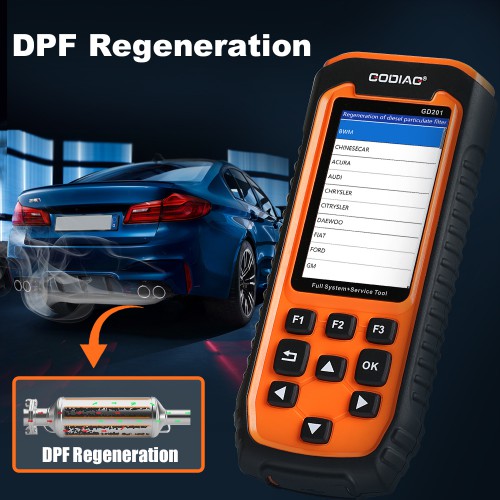 GODIAG GD201 Professional OBDII All-makes Full System Diagnostic Tool with 29 Service DPF ABS Airbag Oil Light Reset