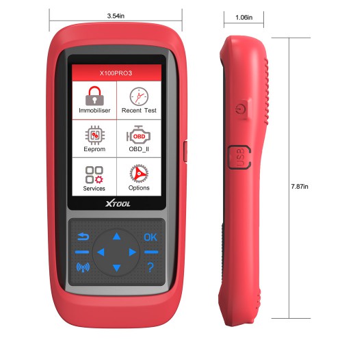 XTOOL X100 PRO3 Auto Key Programmer Add 7 Special Functions ABS, TPS, EPB, SAS, Oil reset, eps and Throttle Relearn Than X100 PRO2