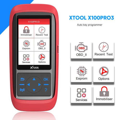 XTOOL X100 PRO3 Auto Key Programmer Add 7 Special Functions ABS, TPS, EPB, SAS, Oil reset, eps and Throttle Relearn Than X100 PRO2