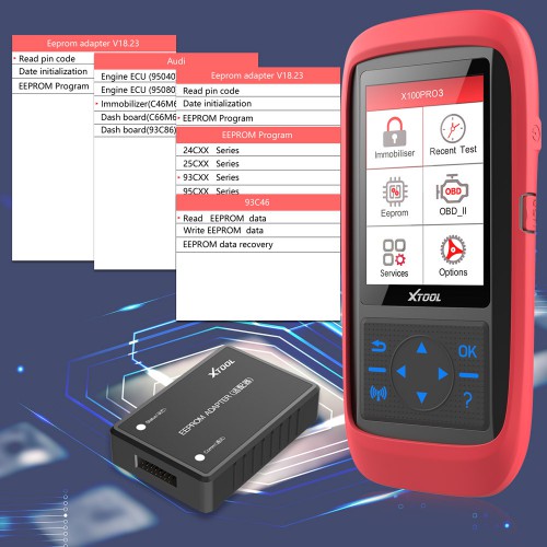 XTOOL X100 PRO3 Auto Key Programmer Add 7 Special Functions ABS, TPS, EPB, SAS, Oil reset, eps and Throttle Relearn Than X100 PRO2