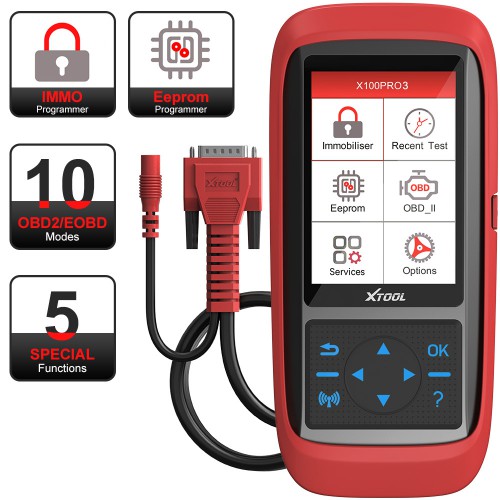 XTOOL X100 PRO3 Auto Key Programmer Add 7 Special Functions ABS, TPS, EPB, SAS, Oil reset, eps and Throttle Relearn Than X100 PRO2