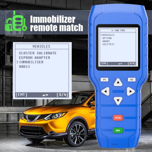 OBDSTAR X-100 PRO Key Programmer (C+D) Type for IMMO+Odometer+OBD Software Get Free PIC and EEPROM 2-in-1 Adapter