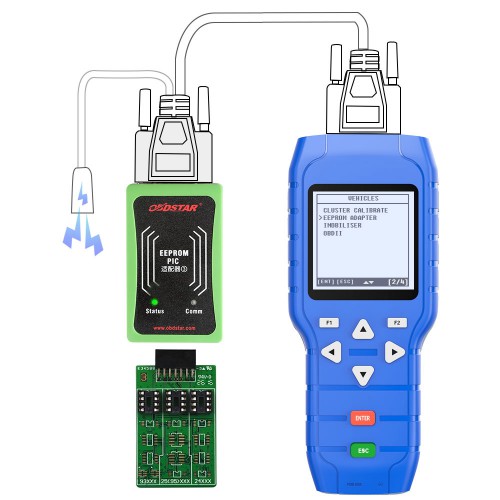 OBDSTAR X-100 PRO Key Programmer (C+D) Type for IMMO+Odometer+OBD Software Get Free PIC and EEPROM 2-in-1 Adapter