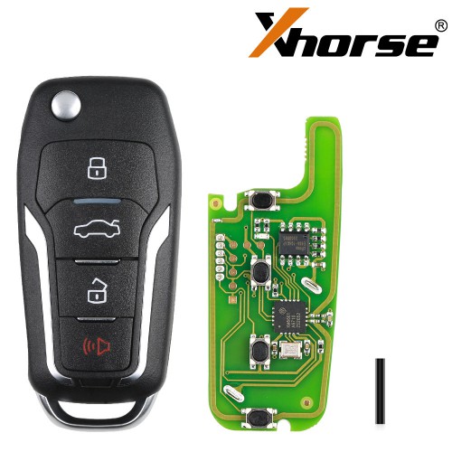 Hot Xhorse X013 Series Universal Remote Key Fob 4 Button Ford Type (WIRE REMOTE Key) 5pcs/lot