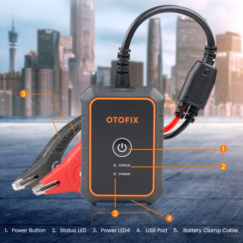 OTOFIX BT1 Lite Car Battery Analyser with OBD II