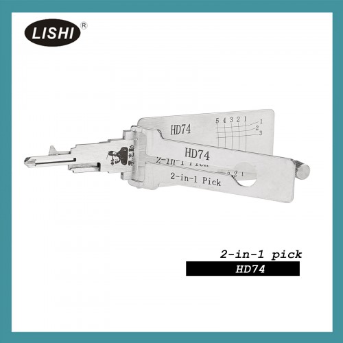 LISHI HD74 Flat Milling Honda, Suzuki, KYMCO, Kawasaki and Other Motorcycle Left Groove 2-in-1 Tool