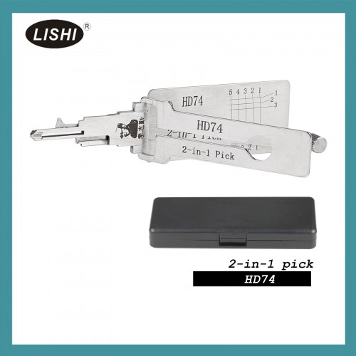 LISHI HD74 Flat Milling Honda, Suzuki, KYMCO, Kawasaki and Other Motorcycle Left Groove 2-in-1 Tool