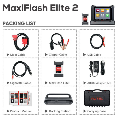 Autel Maxisys Elite II Bi-Directional Diagnostic Scanner with J2534 ECU Programming Support 38+ Service Functions