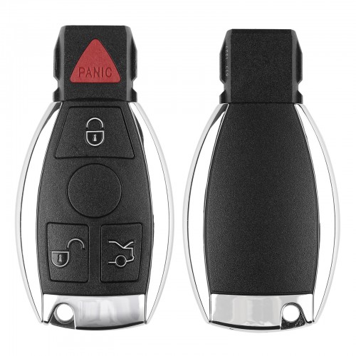 Benz Smart Key Shell 4 Buttons with the Plastic Logo