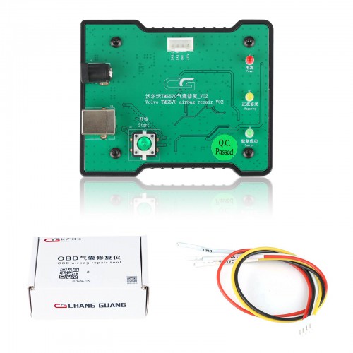 CG Volvo TMS570 OBD Airbag Reset Tool Airbag ECU Reset Clear the Collision Memory No Welding Without Opening the Cover