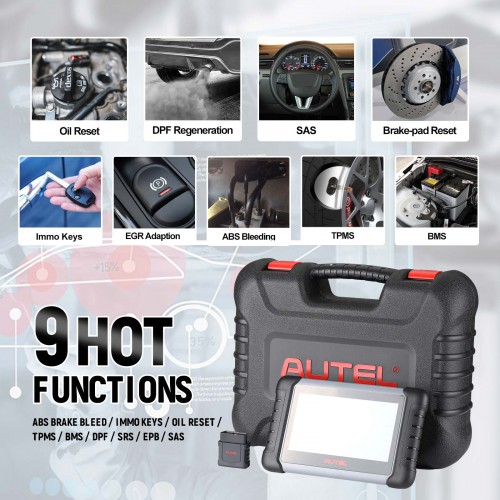 2024 Autel MK808Z-BT Full System Diagnostic Tool Newly Adds Active Test and Battery Testing Functions