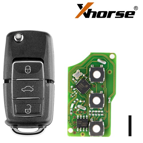 Xhorse XKB506EN Wire Remote Key for VW B5 (Black) 3 Buttons 5pcs/lot