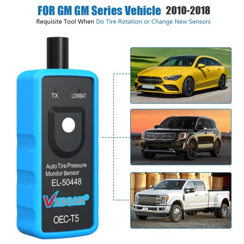 (US/UK Ship No Tax) Hot Sale EL-50448 EL50448 Auto Tire Pressure Monitor Sensor VXSCAN TPMS Reset Tool OEC-T5 for GM Series Vehicle