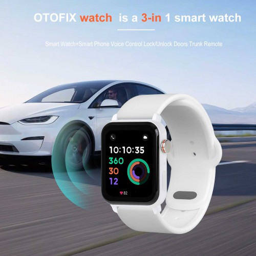 OTOFIX Watch Smart Key Watch 3-in-1 Wearable Device Smart Key+Smart Watch+Smart Phone Voice Control Lock/Unlock Doors Trunk Remote Car Start