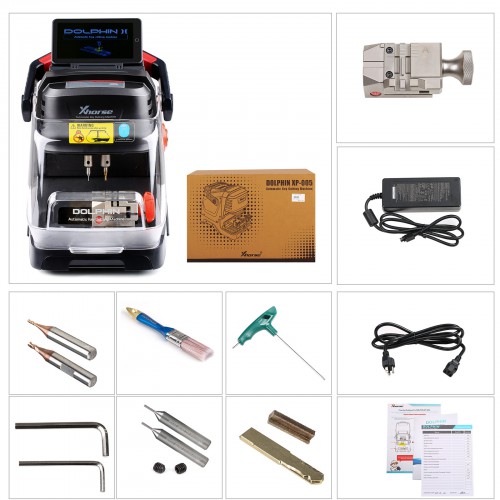 [EU/UK/US Ship] Xhorse Dolphin II XP-005L XP005L Key Cutting Machine for All Key Lost with M5 Clamp + Key Tool Max PRO