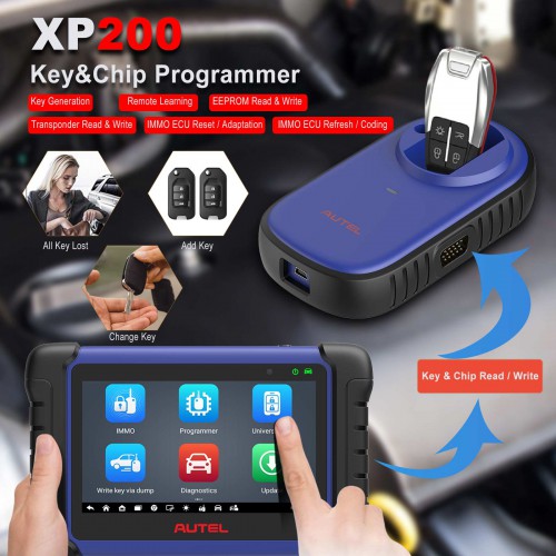 [2 Years Free Update] Autel MaxiIM IM508S Key Programming Tool with XP200 Programmer All System Diagnostics