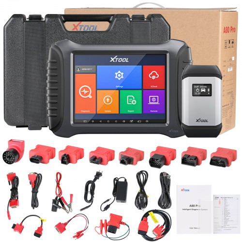 [No Tax] New Xtool A80 Pro Master OBD2 Car Diagnostic Scanner VCI J2534 Programmer ECU Coding All Software 3 Years Free Update Online