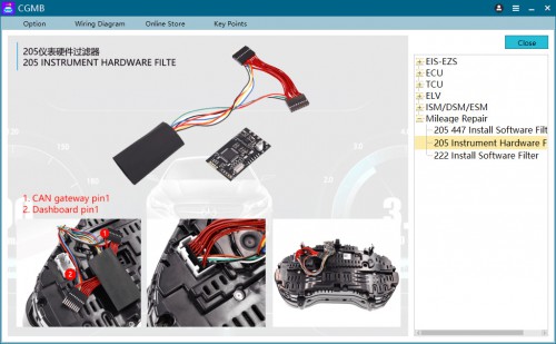 CGDI MB 205 Extend Board for FBS4 Instruments Meter Adapter