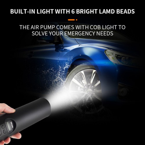 Wireless Smart Tire Pressure Pump 2000mAh 12.4V MINI Convenient and Fast Pumping for Car Bike Motorcycle Ball