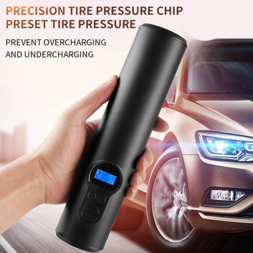 Wireless Smart Tire Pressure Pump 2000mAh 12.4V MINI Convenient and Fast Pumping for Car Bike Motorcycle Ball