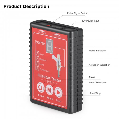 GIT-01 Injector Tester With Universal Plugs to Test All kinds of Injectors Frequency Lock Function