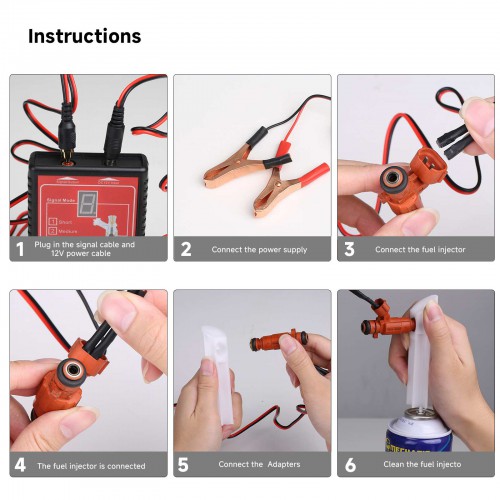 GIT-01 Injector Tester With Universal Plugs to Test All kinds of Injectors Frequency Lock Function