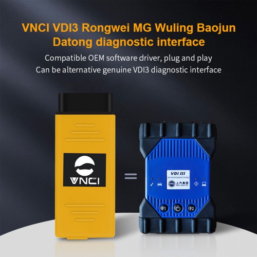 VNCI VDI3 Rongwei MG Wuling Baojun Datong Diagnostic Interface