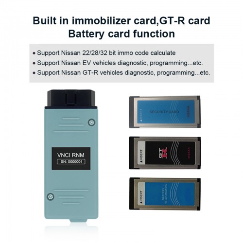 2024 VNCI RNM for Nissan Renault Mitsubishi 3-in-1 Diagnostic Tool Supports USB, WiFi and WLAN