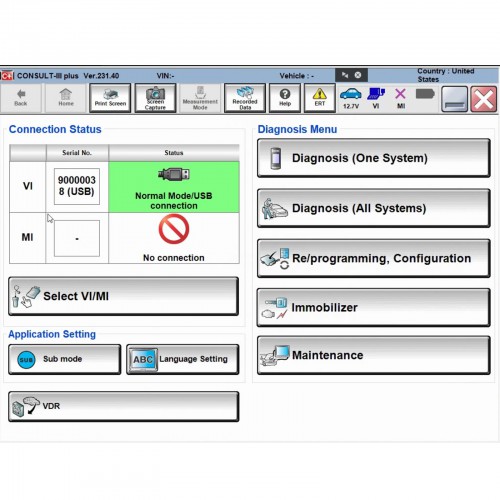 2024 VNCI RNM for Nissan Renault Mitsubishi 3-in-1 Diagnostic Tool Supports USB, WiFi and WLAN