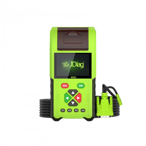 JDiag M200 Handheld Motorcycle Diagnostic Tool, Dual System Motorcycle Tester + Professional Battery Tester Full Version