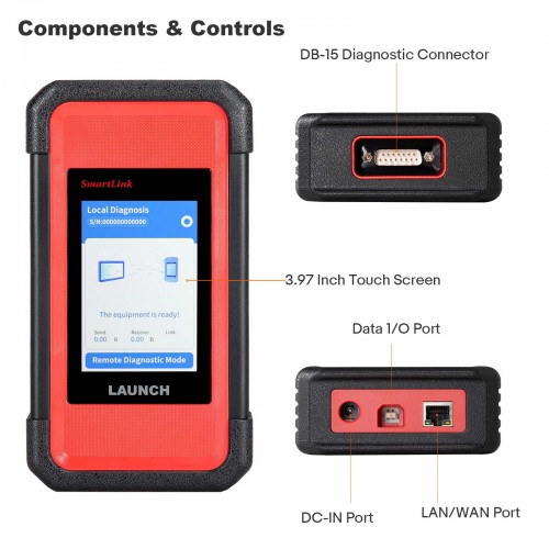 2024 Launch X431 Pro3S+ DBScar VII with Smartlink 2.0 HD Module for Car and Truck Supports CAN FD DoIP ECU Coding Topology Map