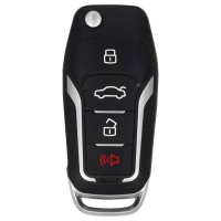 Hot Xhorse Super Remote Key Ford Type Flip 4 Buttons Built-in Super Chip XEFO01EN 5pcs/lot