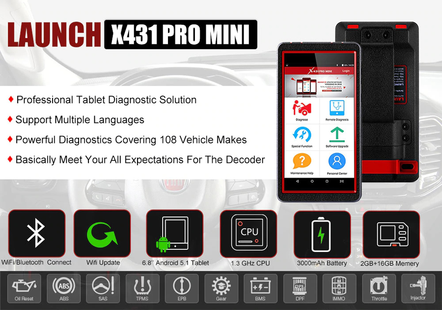 Launch X431 Pro Mini - 01