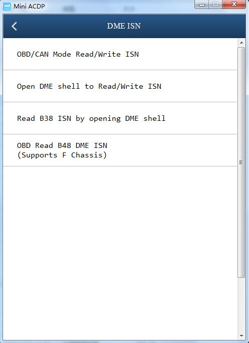 acdp dme isn module