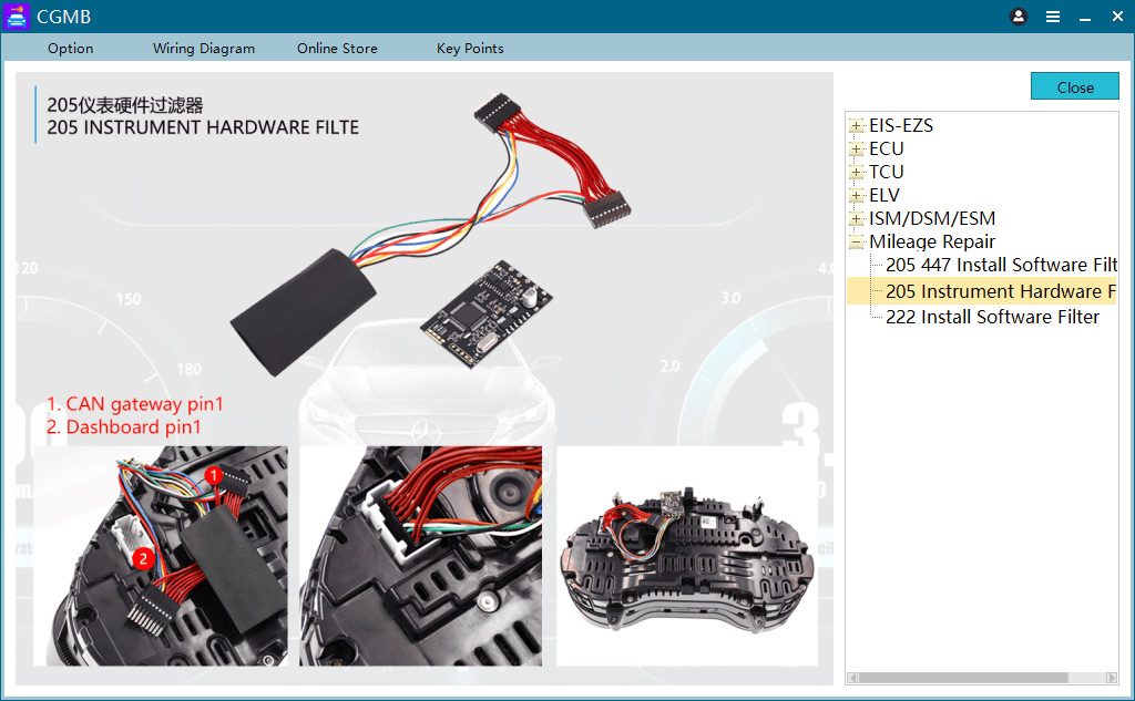 CGDI MB FBS4 Mileage Repair