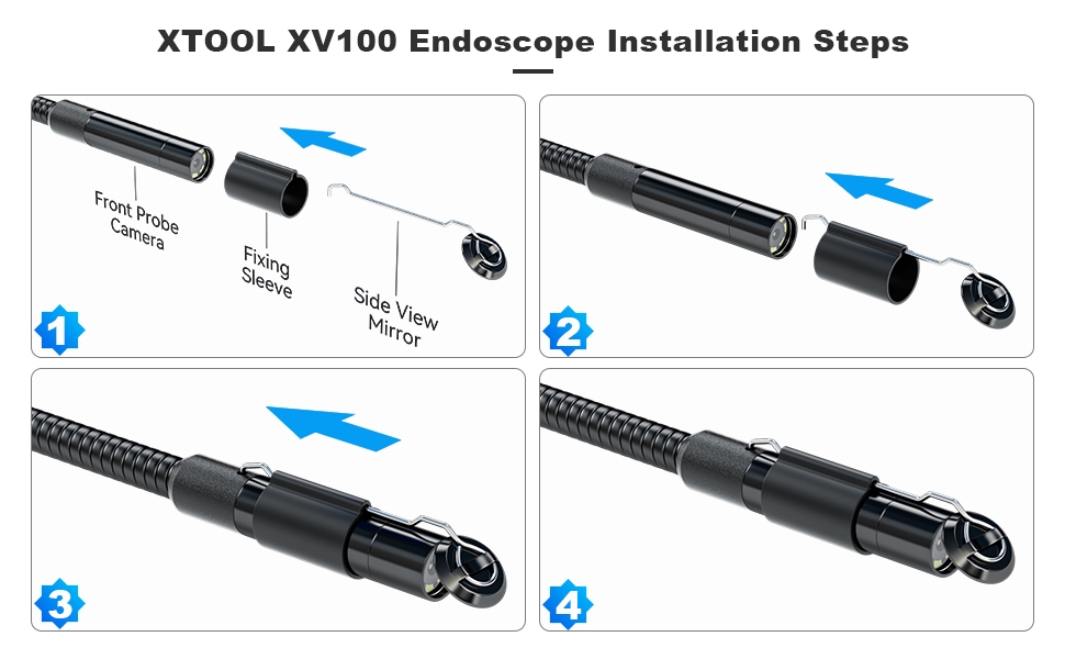 endoscope camera with light